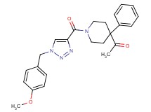1-(1-{[1-(4-methoxybenzyl)-1H-1,2,3-triazol-4-yl]carbonyl}-4-phenyl-4-piperidinyl)ethanone