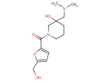 3-[(dimethylamino)methyl]-1-[5-(hydroxymethyl)-2-furoyl]-3-piperidinol