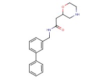 N-(3-biphenylylmethyl)-2-(2-morpholinyl)acetamide hydrochloride