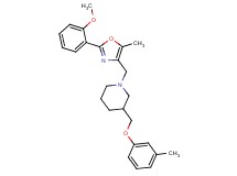 1-{[2-(2-methoxyphenyl)-5-methyl-1,3-oxazol-4-yl]methyl}-3-[(3-methylphenoxy)methyl]piperidine