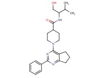 N-[1-(hydroxymethyl)-2-methylpropyl]-1-(2-phenyl-6,7-dihydro-5H-cyclopenta[d]pyrimidin-4-yl)-4-piperidinecarboxamide