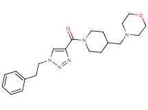 4-[(1-{[1-(2-phenylethyl)-1H-1,2,3-triazol-4-yl]carbonyl}-4-piperidinyl)methyl]morpholine