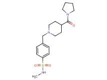 N-methyl-4-{[4-(pyrrolidin-1-ylcarbonyl)piperidin-1-yl]methyl}benzenesulfonamide