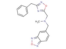 (2,1,3-benzoxadiazol-5-ylmethyl)[(3-benzyl-1,2,4-oxadiazol-5-yl)methyl]methylamine