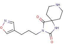 3-[3-(4-isoxazolyl)propyl]-1,3,8-triazaspiro[4.5]decane-2,4-dione