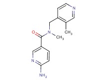 6-amino-N-methyl-N-[(3-methylpyridin-4-yl)methyl]nicotinamide