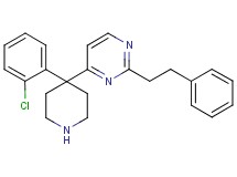 4-[4-(2-chlorophenyl)-4-piperidinyl]-2-(2-phenylethyl)pyrimidine hydrochloride