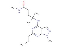 N,4-dimethyl-4-[(1-methyl-6-propyl-1H-pyrazolo[3,4-d]pyrimidin-4-yl)amino]pentanamide