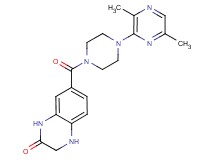 7-{[4-(3,6-dimethylpyrazin-2-yl)piperazin-1-yl]carbonyl}-3,4-dihydroquinoxalin-2(1H)-one