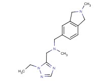 1-(1-ethyl-1H-1,2,4-triazol-5-yl)-N-methyl-N-[(2-methyl-2,3-dihydro-1H-isoindol-5-yl)methyl]methanamine
