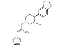 (3S*,4S*)-4-(1,3-benzodioxol-5-yl)-1-[(2E)-3-(2-furyl)-2-methylprop-2-en-1-yl]piperidin-3-ol