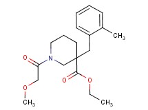 ethyl 1-(methoxyacetyl)-3-(2-methylbenzyl)-3-piperidinecarboxylate