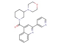 4-{[3-(4-morpholinyl)-1-piperidinyl]carbonyl}-2-(3-pyridinyl)quinoline