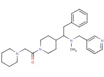 N-methyl-2-phenyl-1-[1-(1-piperidinylacetyl)-4-piperidinyl]-N-(3-pyridinylmethyl)ethanamine