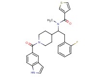 N-{2-(2-fluorophenyl)-1-[1-(1H-indol-5-ylcarbonyl)-4-piperidinyl]ethyl}-N-methyl-3-thiophenecarboxamide