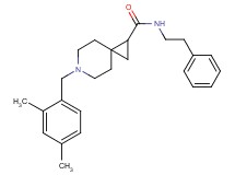 6-(2,4-dimethylbenzyl)-N-(2-phenylethyl)-6-azaspiro[2.5]octane-1-carboxamide