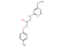 1-[(6-ethylpyrimidin-4-yl)amino]-3-(4-methylphenoxy)propan-2-ol