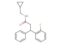 N-(cyclopropylmethyl)-3-(2-fluorophenyl)-3-phenylpropanamide