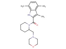 3,4,7-trimethyl-2-{[2-(4-morpholinylmethyl)-1-piperidinyl]carbonyl}-1H-indole