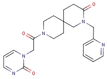 9-[(2-oxopyrimidin-1(2H)-yl)acetyl]-2-(pyridin-2-ylmethyl)-2,9-diazaspiro[5.5]undecan-3-one