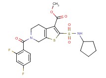 methyl 2-[(cyclopentylamino)sulfonyl]-6-(2,4-difluorobenzoyl)-4,5,6,7-tetrahydrothieno[2,3-c]pyridine-3-carboxylate