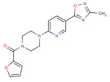 1-(2-furoyl)-4-[5-(3-methyl-1,2,4-oxadiazol-5-yl)-2-pyridinyl]piperazine