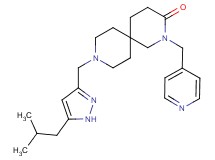 9-[(5-isobutyl-1H-pyrazol-3-yl)methyl]-2-(pyridin-4-ylmethyl)-2,9-diazaspiro[5.5]undecan-3-one