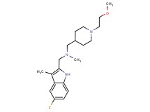 1-(5-fluoro-3-methyl-1H-indol-2-yl)-N-{[1-(2-methoxyethyl)piperidin-4-yl]methyl}-N-methylmethanamine