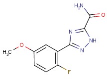 3-(2-fluoro-5-methoxyphenyl)-1H-1,2,4-triazole-5-carboxamide
