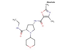 (4S)-4-{[(2,4-dimethyl-1,3-oxazol-5-yl)carbonyl]amino}-N-ethyl-1-(tetrahydro-2H-pyran-4-yl)-L-prolinamide