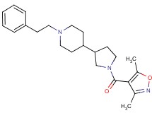 4-{1-[(3,5-dimethyl-4-isoxazolyl)carbonyl]-3-pyrrolidinyl}-1-(2-phenylethyl)piperidine