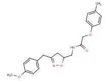 N-{[3-(4-methoxybenzyl)-4,5-dihydro-5-isoxazolyl]methyl}-2-(4-methylphenoxy)acetamide