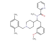 N-[1-[1-(2,5-dimethylbenzyl)-4-piperidinyl]-2-(3-methoxyphenyl)ethyl]-N-methyl-2-pyridinecarboxamide