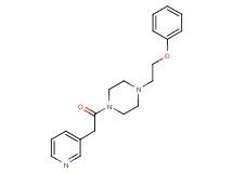 1-(2-phenoxyethyl)-4-(3-pyridinylacetyl)piperazine