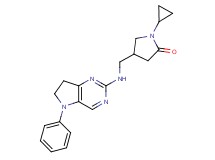1-cyclopropyl-4-{[(5-phenyl-6,7-dihydro-5H-pyrrolo[3,2-d]pyrimidin-2-yl)amino]methyl}pyrrolidin-2-one