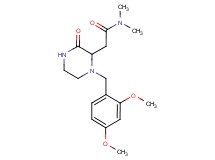 2-[1-(2,4-dimethoxybenzyl)-3-oxo-2-piperazinyl]-N,N-dimethylacetamide
