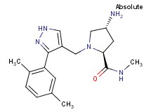 (2S,4R)-4-amino-1-{[3-(2,5-dimethylphenyl)-1H-pyrazol-4-yl]methyl}-N-methylpyrrolidine-2-carboxamide
