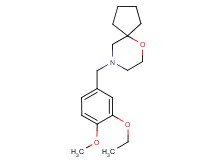 9-(3-ethoxy-4-methoxybenzyl)-6-oxa-9-azaspiro[4.5]decane