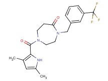 1-[(3,5-dimethyl-1H-pyrrol-2-yl)carbonyl]-4-[3-(trifluoromethyl)benzyl]-1,4-diazepan-5-one