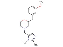 4-[(1,2-dimethyl-1H-imidazol-5-yl)methyl]-2-(3-methoxybenzyl)morpholine