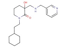 1-(2-cyclohexylethyl)-3-hydroxy-3-{[(pyridin-3-ylmethyl)amino]methyl}piperidin-2-one