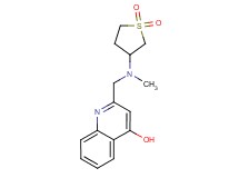 2-{[(1,1-dioxidotetrahydro-3-thienyl)(methyl)amino]methyl}quinolin-4-ol