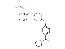 1-[2-(difluoromethoxy)benzyl]-4-[4-(1-pyrrolidinylcarbonyl)phenoxy]piperidine