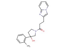 1-(3-imidazo[1,2-a]pyridin-2-ylpropanoyl)-3-(2-methylphenyl)pyrrolidin-3-ol