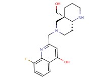 8-fluoro-2-{[rel-(4aS,8aR)-4a-(hydroxymethyl)octahydro-1,6-naphthyridin-6(2H)-yl]methyl}-4-quinolinol