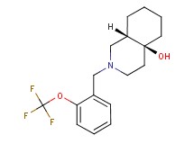 (4aS*,8aS*)-2-[2-(trifluoromethoxy)benzyl]octahydroisoquinolin-4a(2H)-ol