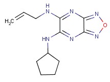 N-allyl-N'-cyclopentyl[1,2,5]oxadiazolo[3,4-b]pyrazine-5,6-diamine