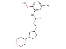 N-(2-methoxy-5-methylphenyl)-N'-{[1-(tetrahydro-2H-pyran-4-yl)pyrrolidin-3-yl]methyl}urea