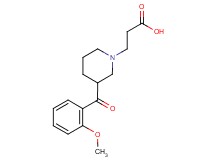 3-[3-(2-methoxybenzoyl)piperidin-1-yl]propanoic acid