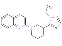 2-[3-(1-ethyl-1H-imidazol-2-yl)-1-piperidinyl]quinoxaline